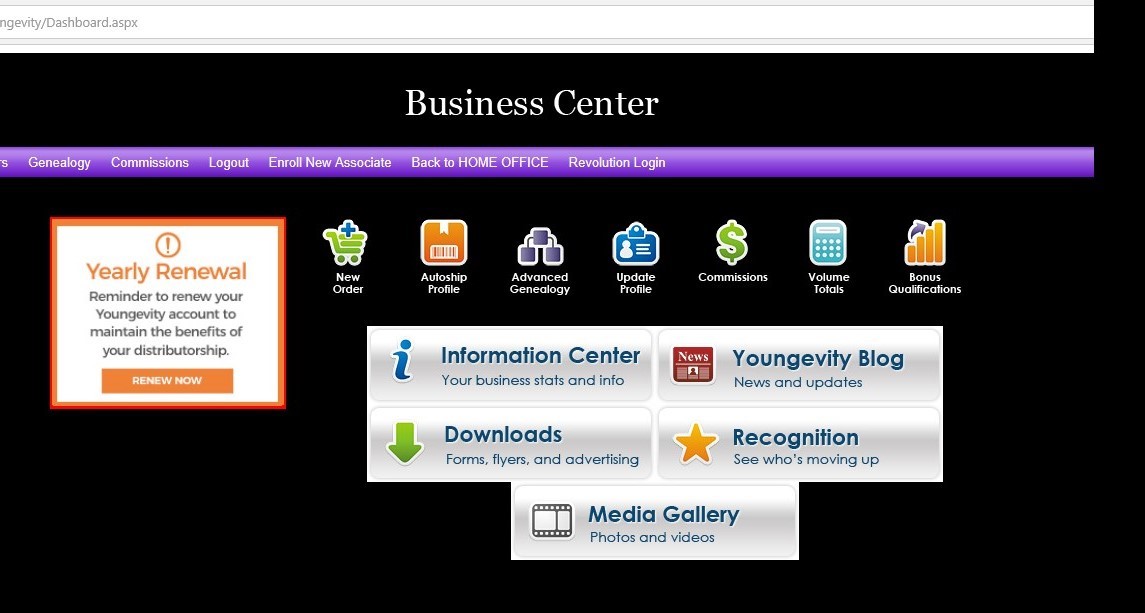 Yearly Renewal in the Business Center