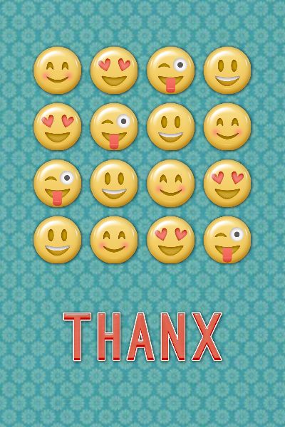 Emoji Thanks Card