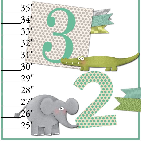Heritage Makers Growth Chart Scrap Page
