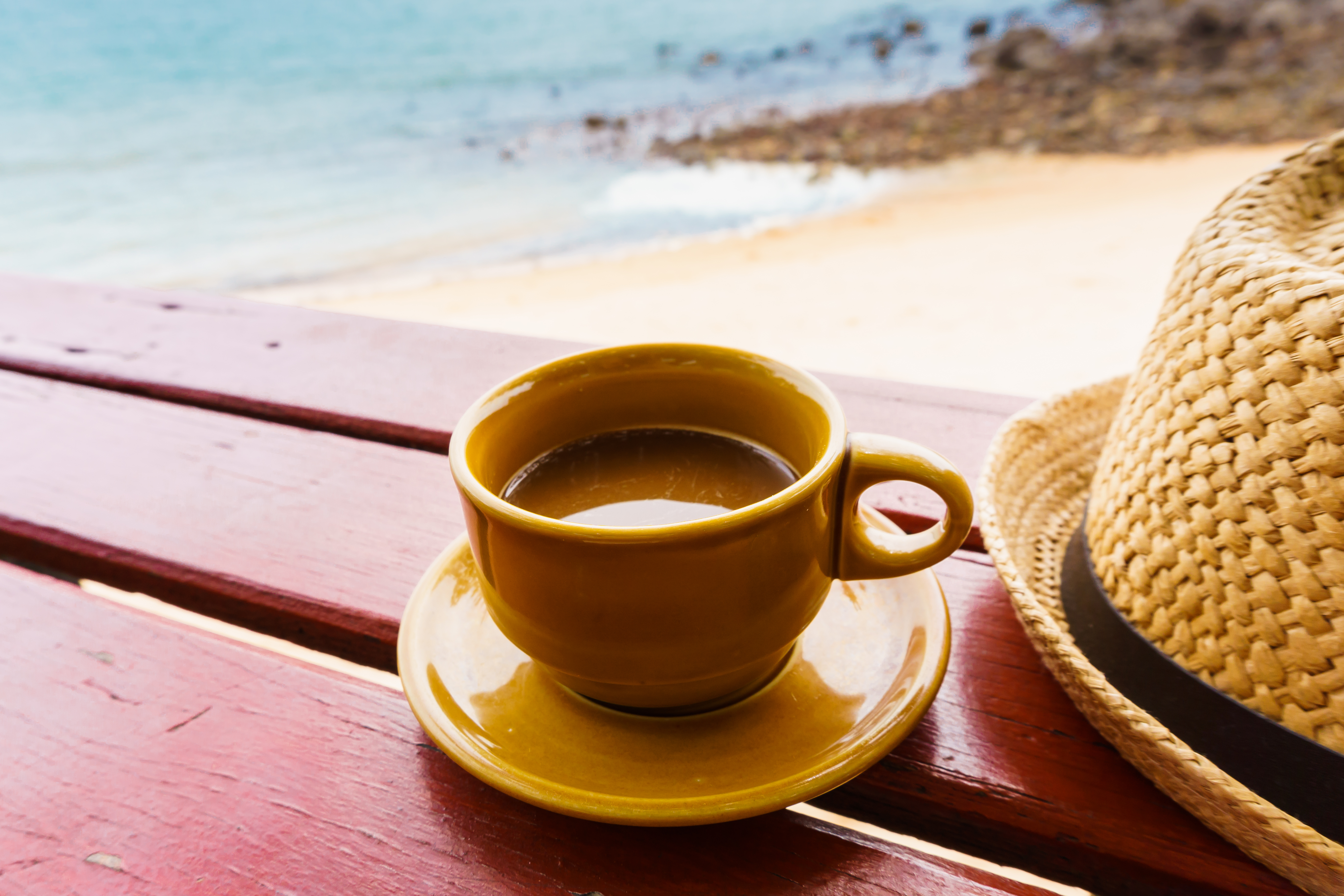 coffee on beach